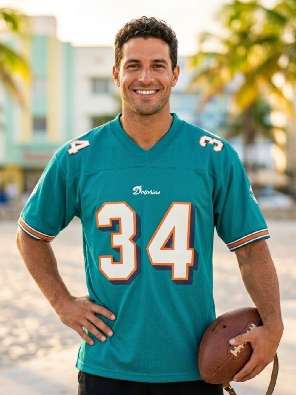 Vintage Reebok Miami Dolphins Ricky Williams #34 Jersey NFL Team Football Shirt